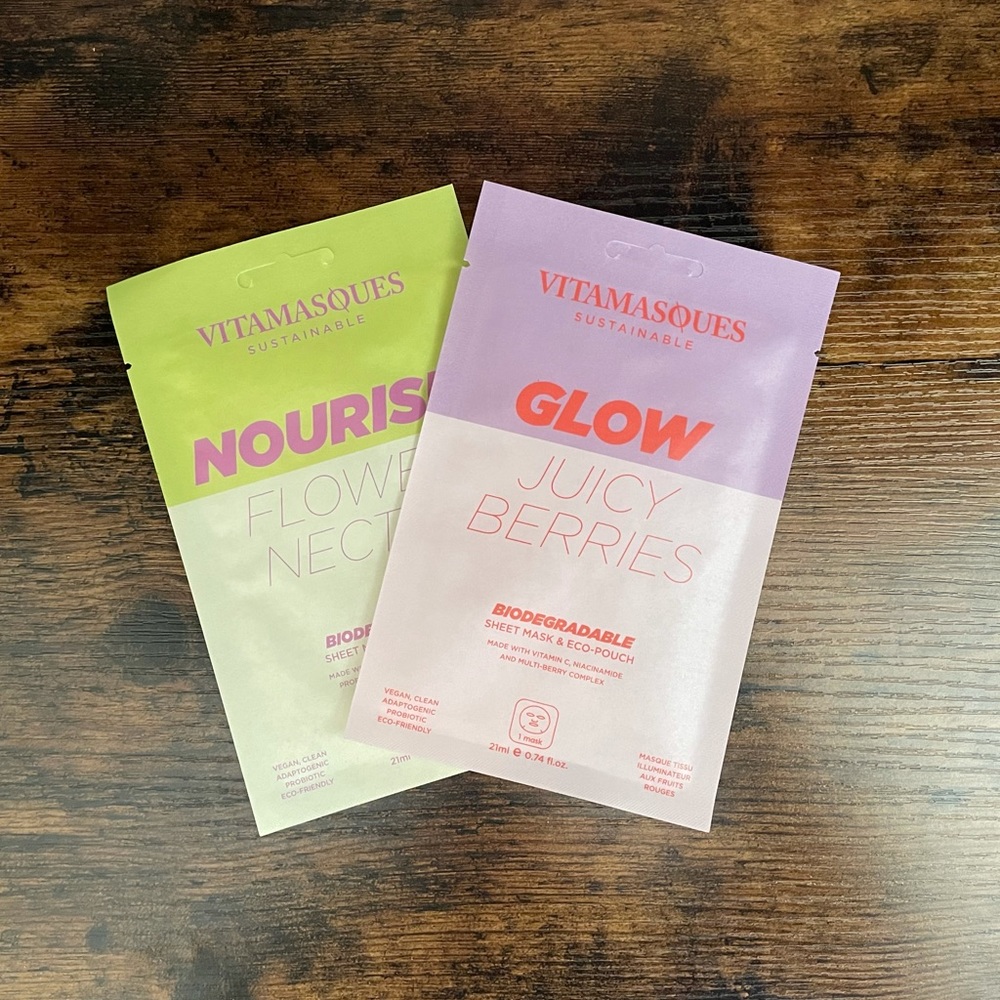 Vitamasques biodegradable sheet masks